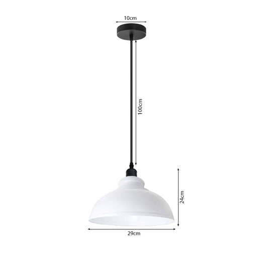 Pendelleuchte Weiß mit LED Hängelampe