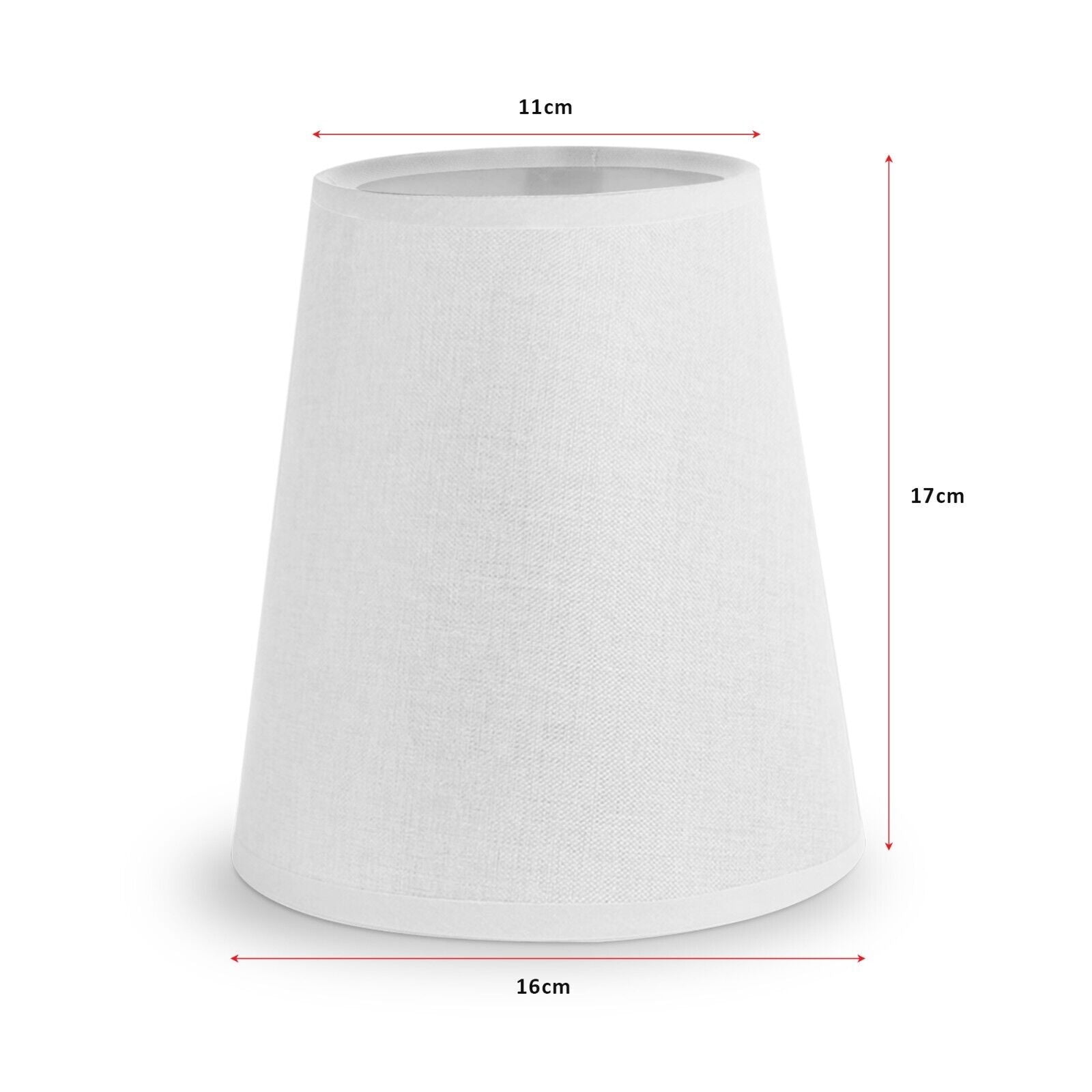 Lampenschirm moderne Ersatzschirm Tischlampe weiß 17cm x 16cm Stehlampe E14, E27