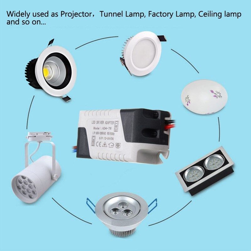 LED Treiber Adapter AC85-265V auf DC Transformator Panel Netzteil LED Streifen~2611