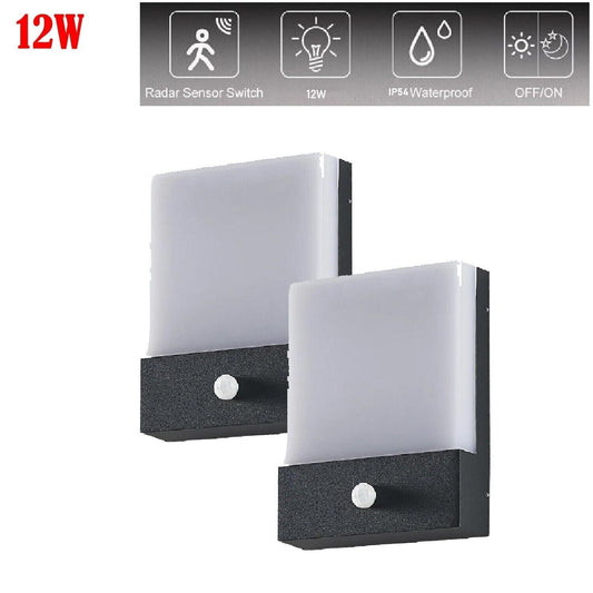 Elegant LED-udendørslampe | Antracit sensor~2564