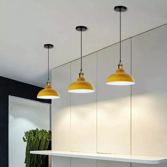 Esszimmer pendelleuchten | Kuppel | gelb | Ø 29 cm~3090