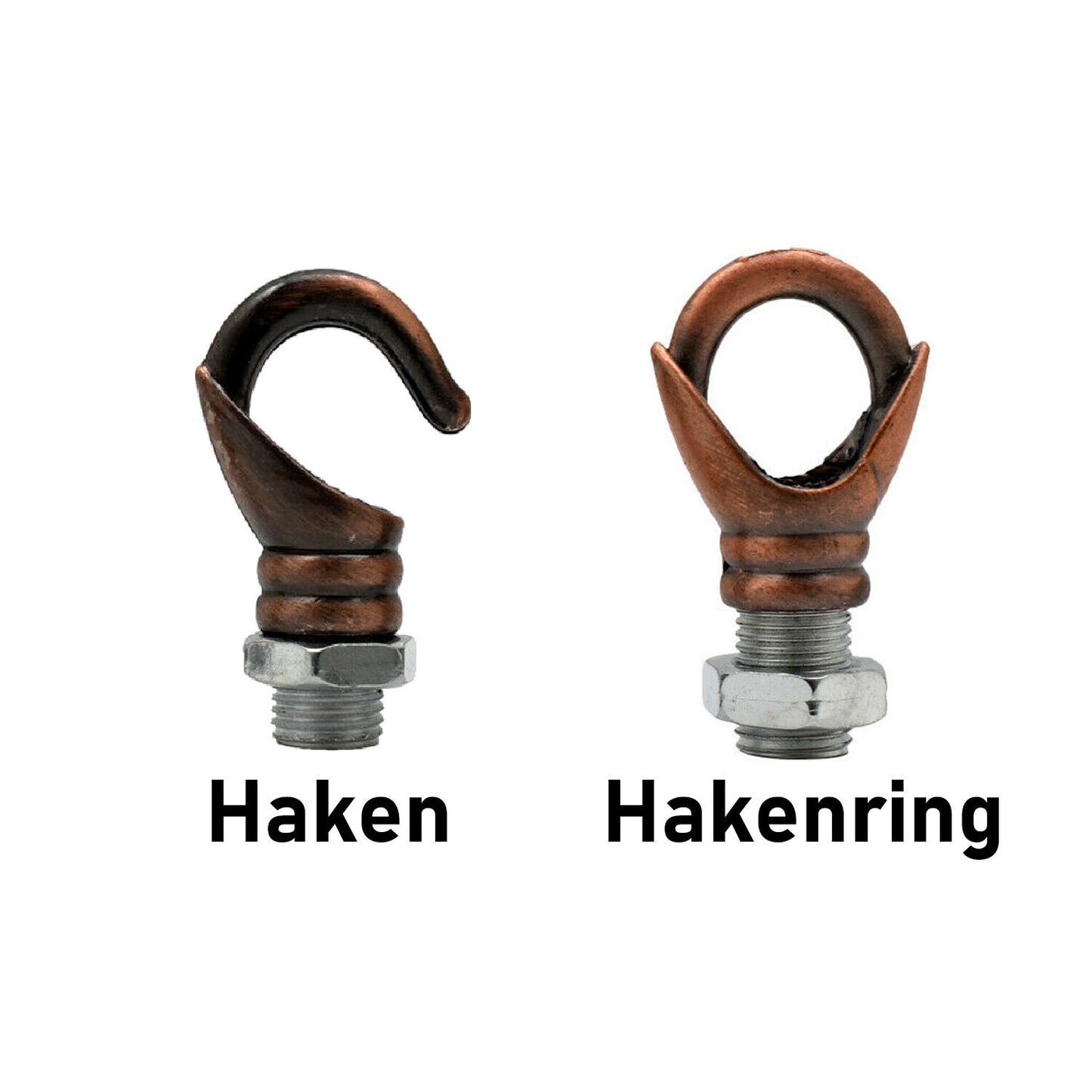 Stilvolle Deckenleuchte: Haken & Ringe aus Metall~2613