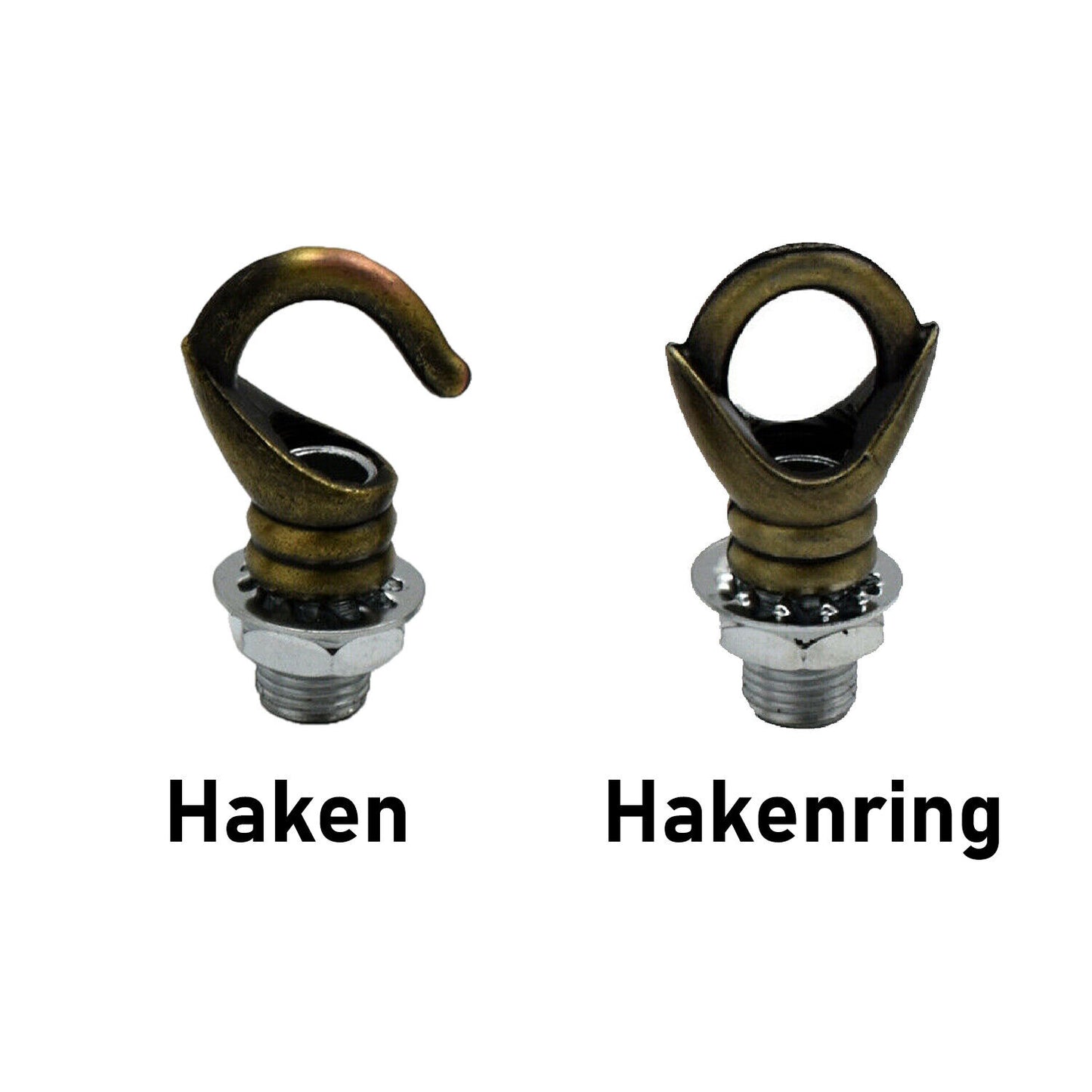Stilvolle Deckenleuchte: Haken & Ringe aus Metall~2613