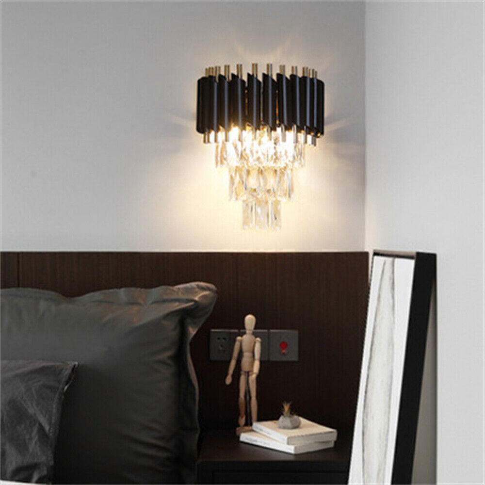Modern Kristall Wandleuchte Wandlampe Flurlampen Kronleuchter Innenleuchte Hause~2620