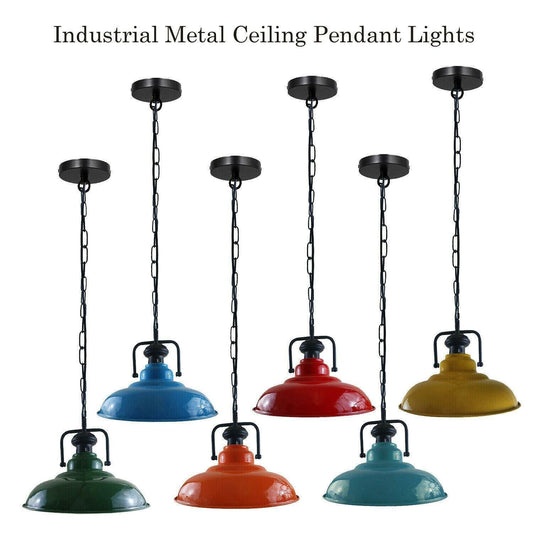 Industrial Pendelleuchte Retro Küche Hängelampe mit Hängekette - E27~3875