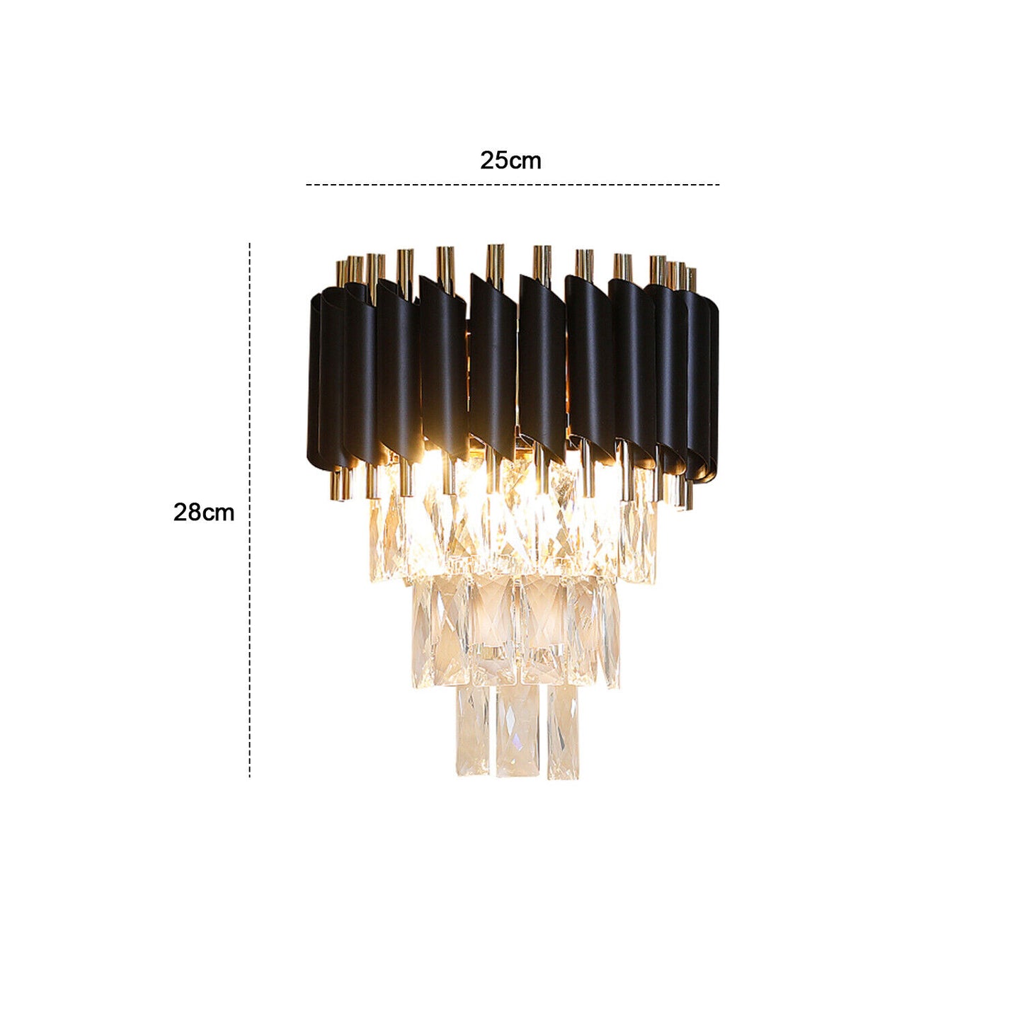 Modern Kristall Wandleuchte Wandlampe Flurlampen Kronleuchter Innenleuchte Hause~2620