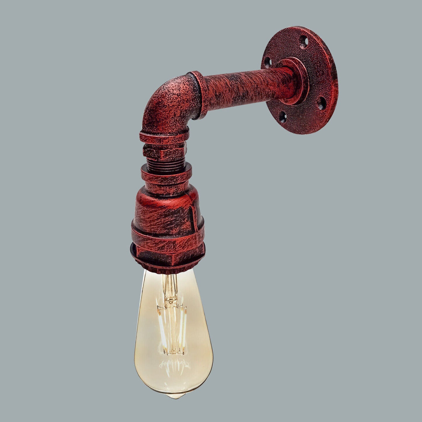 Industrielle Vintage E27 Wandleuchte | Retro Eisenrohr Wandwasserlampe~2619