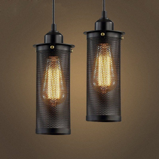 Lampada a sospensione industriale vintage - Lampada da soffitto E27 in rame spazzolato con cavo regolabile ~2516