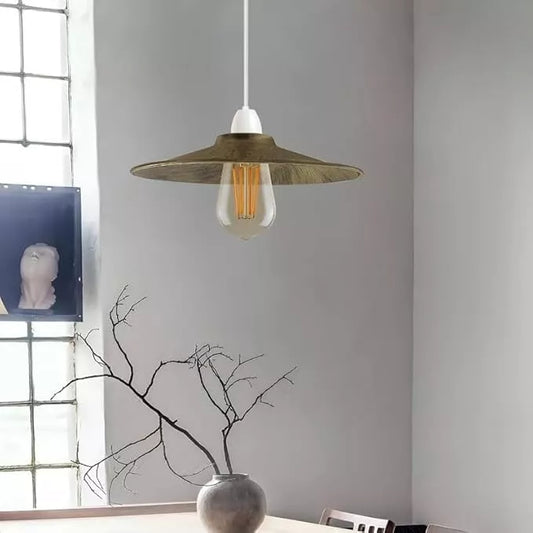 Lampada da soffitto con paralume retrò spazzolato ~2865