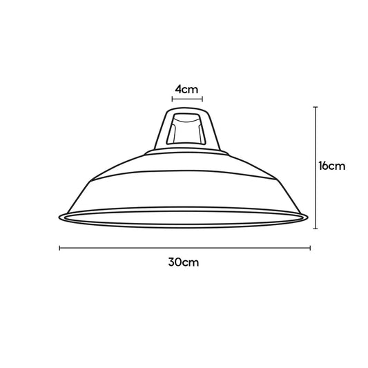 Paralume da soffitto in metallo industriale | Rame | Effetto cemento ~ 1719