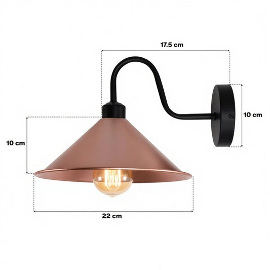 Vintage Schwanenhals Wandleuchte Innen~3418