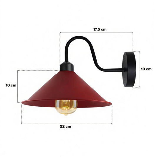 Vintage Schwanenhals Wandleuchte Innen~3417