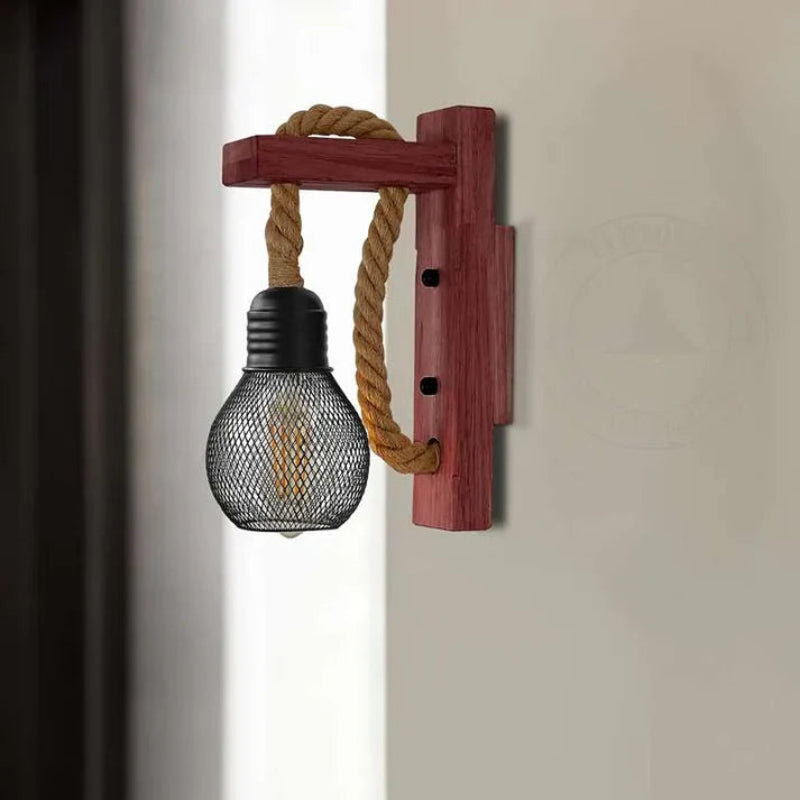 Industrielle Wandlampe ideal für das Wohnzimmer