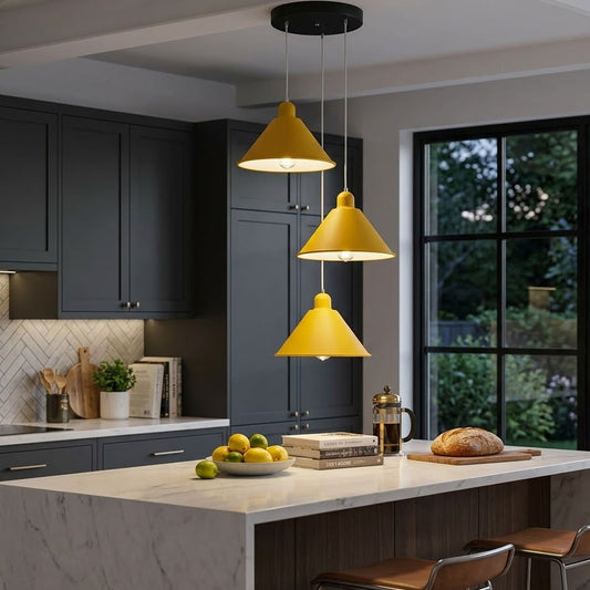 Dreifach Hängeleuchte mit verstellbaren Kabeln ~3613