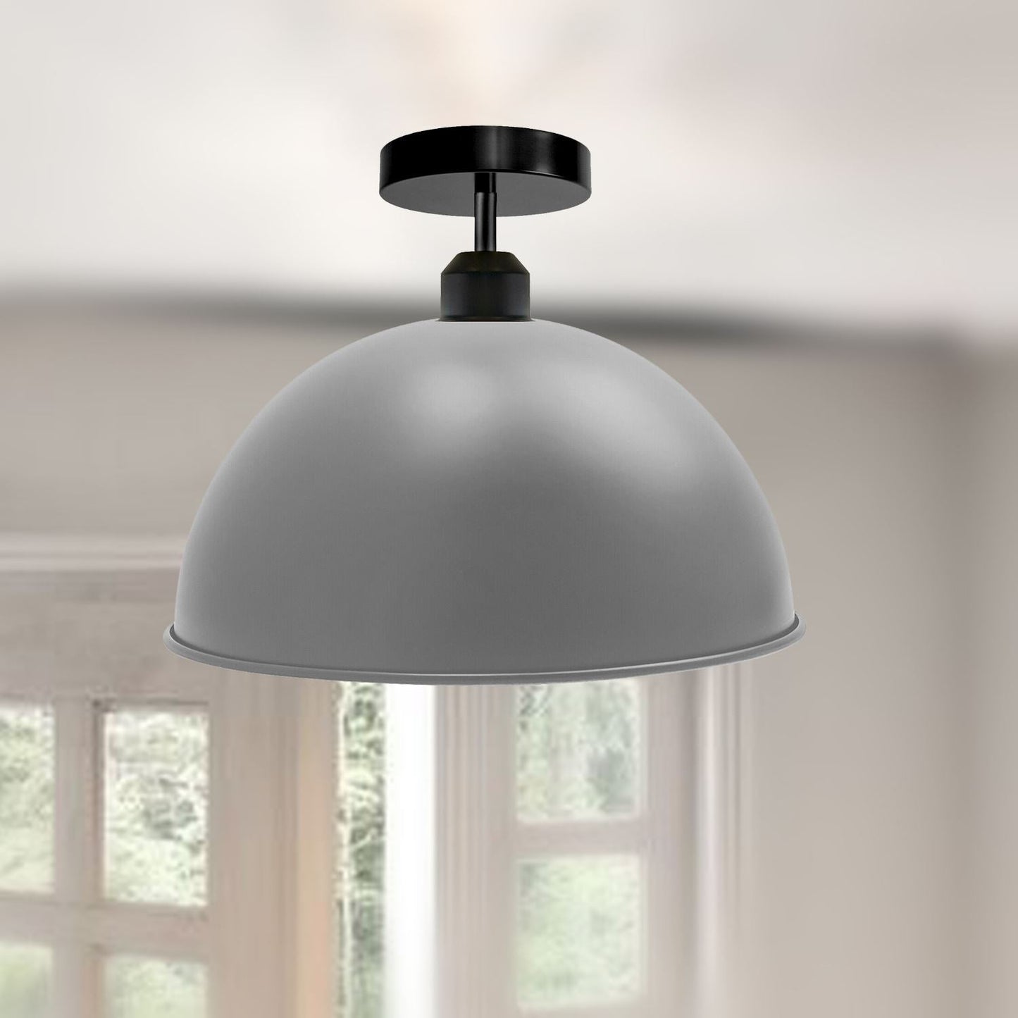 Industrieller Retro-Vintage-Stil Dome Shade Deckenleuchte
