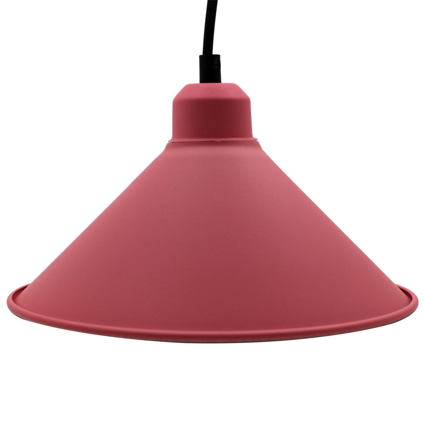 Retro industrielle hängende Kronleuchter-Decken-Kegel-Schatten rosa Farbe Vintage-Metallpendelleuchte