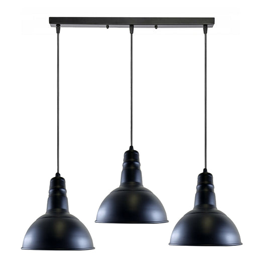 Hänge Lampen schirme 3_flammig Schwarz Farbe