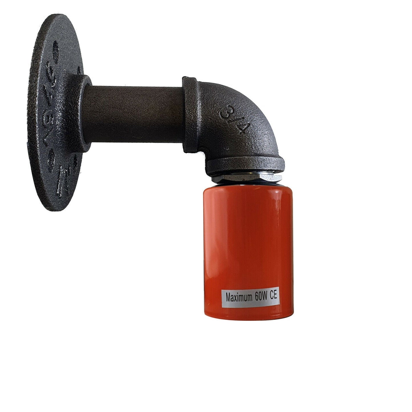 Moderne Industrielle Retro Vintage Rustikale Wandleuchte Wandleuchte Lampenfassung Orange LEDSone DE-3
