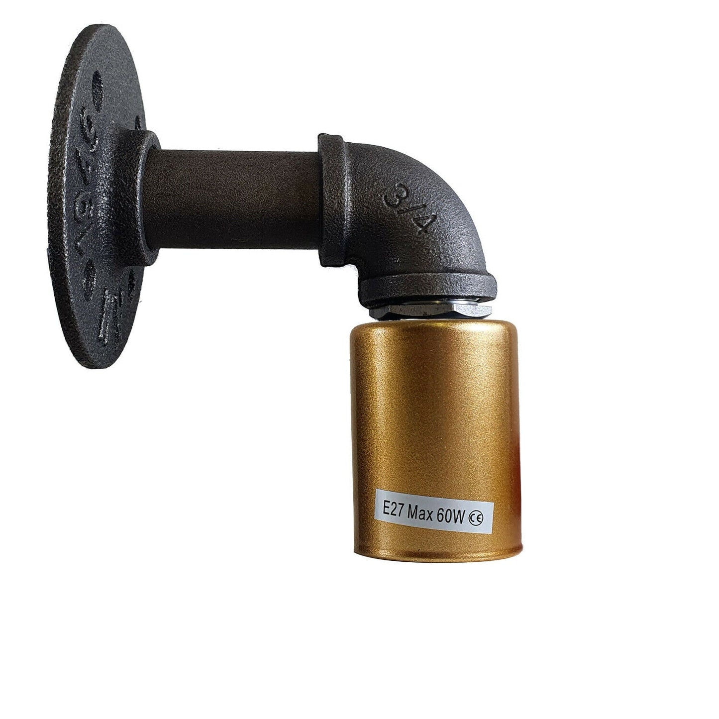 Moderne Industrielle Retro Vintage Rustikale Wandleuchte Wandleuchte Lampenfassung Gold LEDSone DE-4