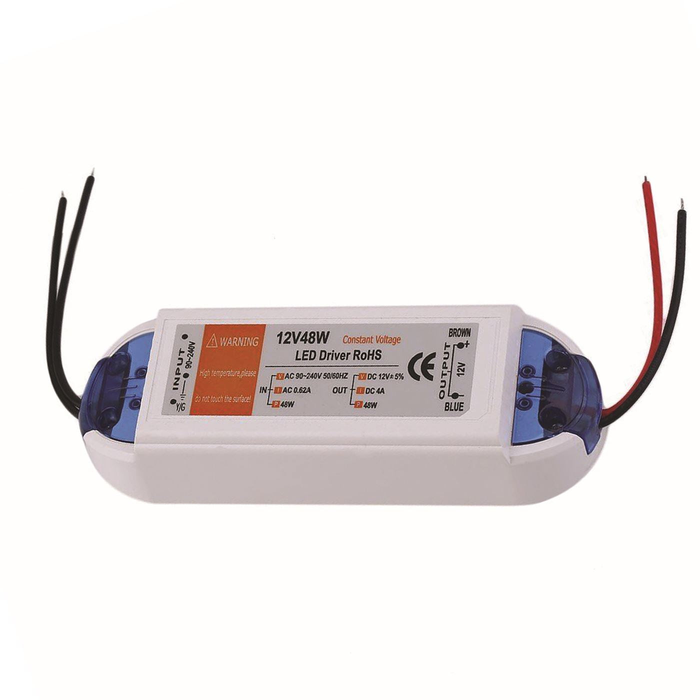 Neuer DC 12V LED Treiber Blau und Orange 18W / 28W / 48W / 72W / 100W Netzteil Treibertransformator