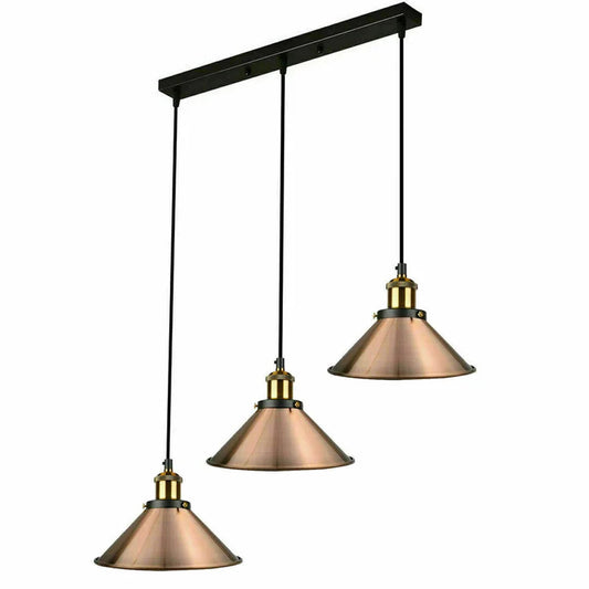 Kupfer Sylvan 3-Light Kitchen Island Cone Pendant