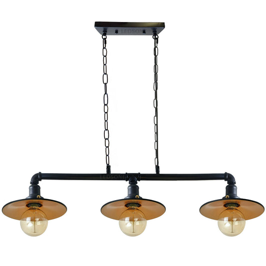 Industrielle schwarze Farbe ohne Glühbirne flacher Schirm hängende Metalllampe Pendelleuchte