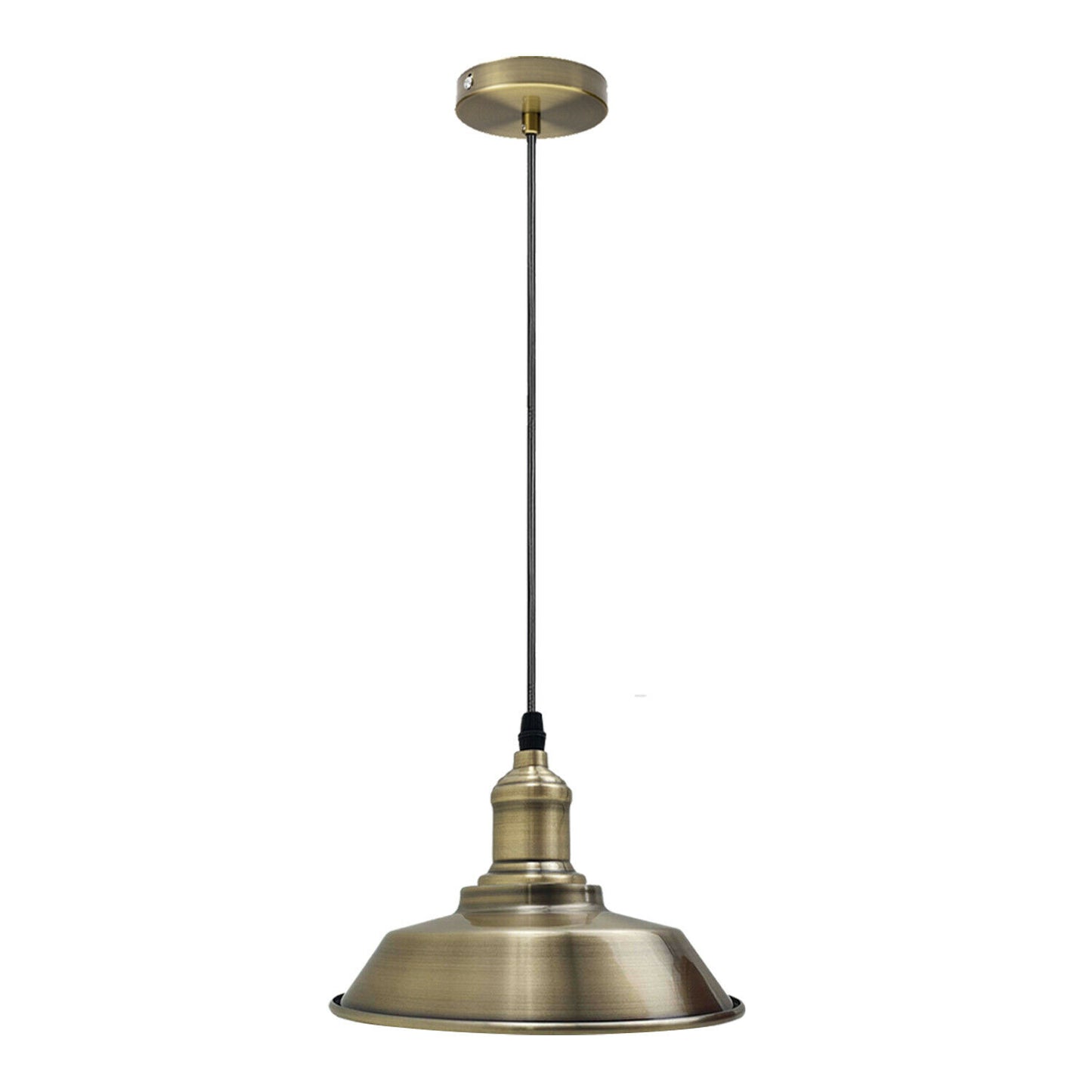 Retro Industrial Vintage Metallschirm Kronleuchter Deckenleuchte Pendelleuchte Hellgrünes Messing