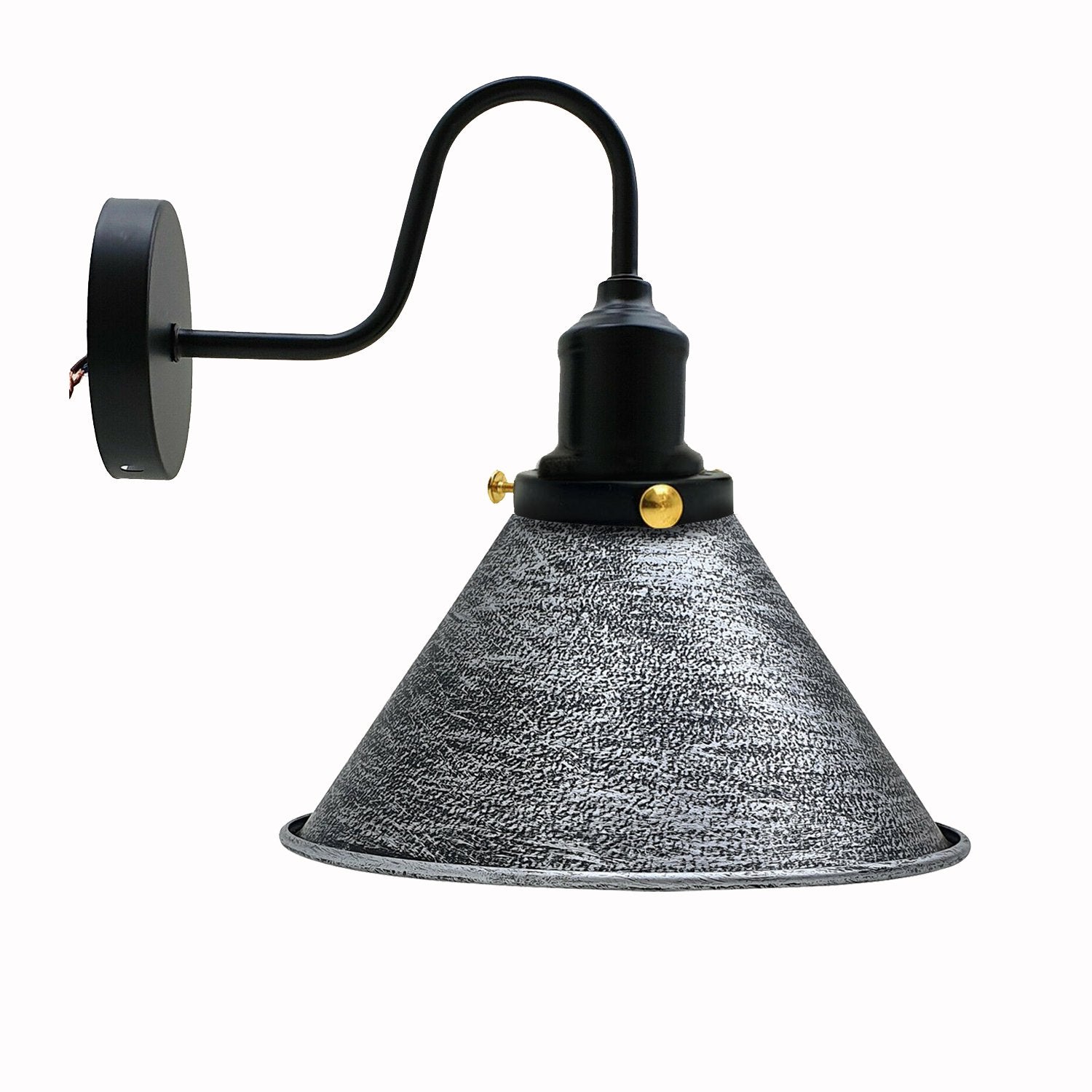Konische Vintage Wandleuchte Industrielle Wandleuchte aus Metall