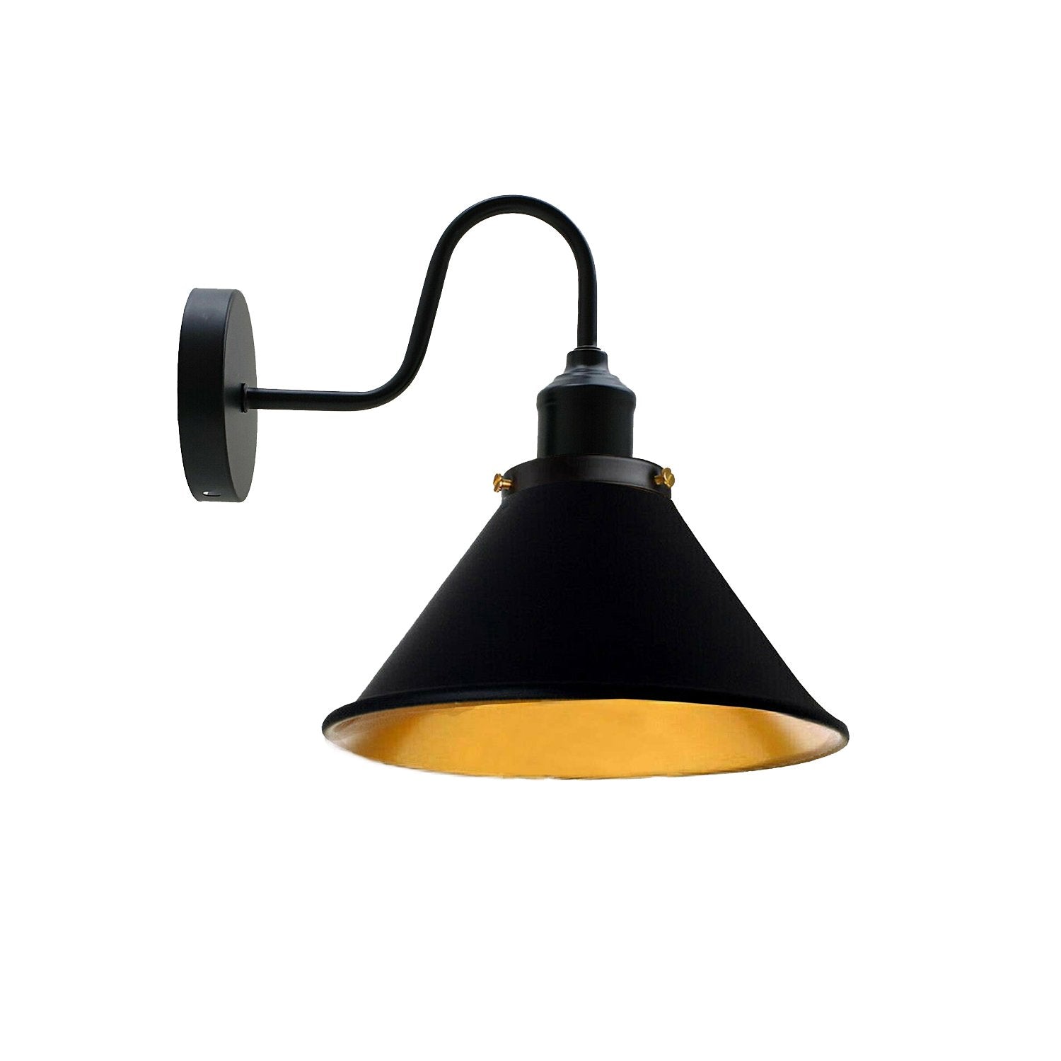 Konische Vintage Wandleuchte Industrielle Wandleuchte aus Metall