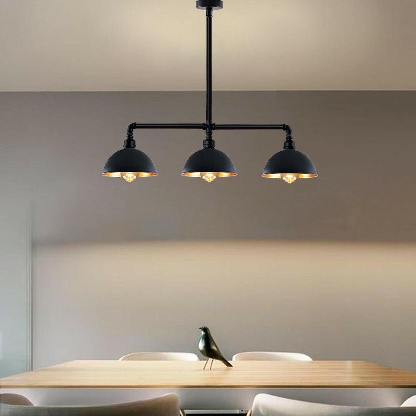 Rohrleuchte Metalllampe Industrieller Retro-Pendelleuchtenschirm Abgehängte Decke