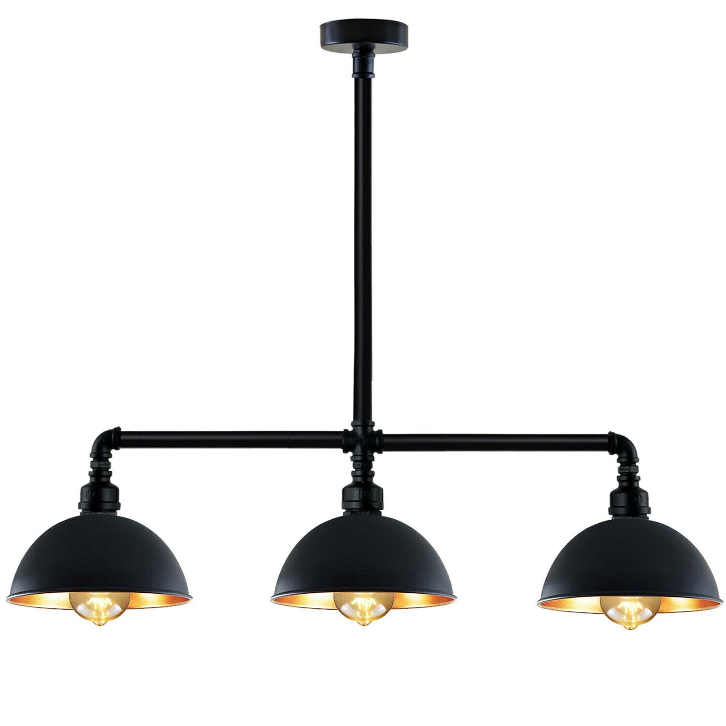 Rohrleuchte Metalllampe Industrieller Retro-Pendelleuchtenschirm Abgehängte Decke