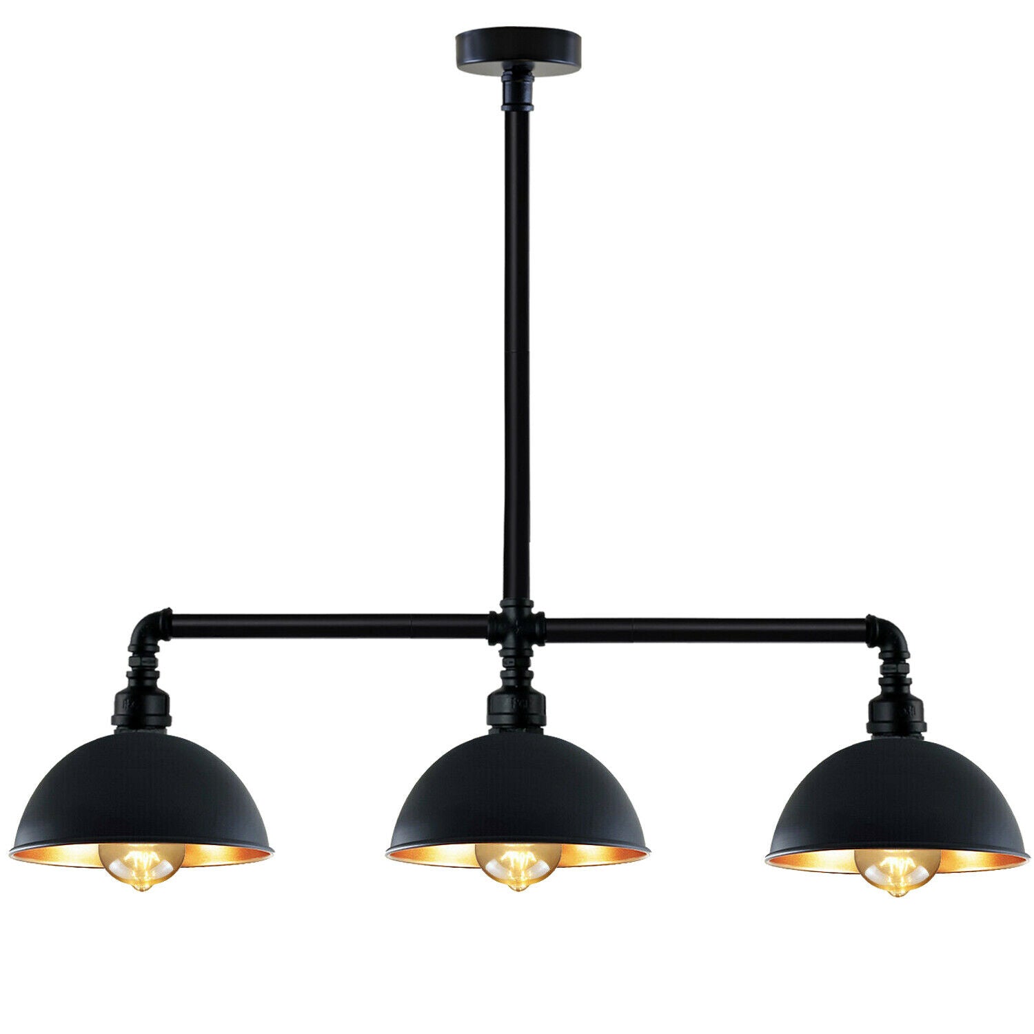 Rohrleuchte Metalllampe Industrieller Retro-Pendelleuchtenschirm Abgehängte Decke