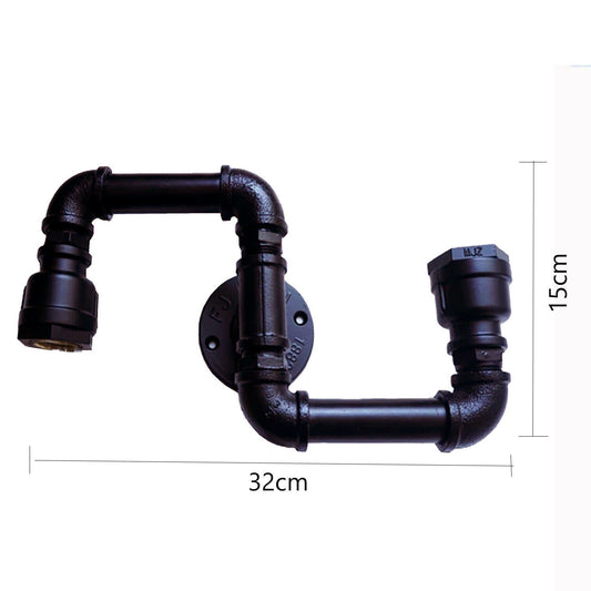 Wandleuchten Industrial Metal Water Pipe Wandleuchte LEDSone DE-2