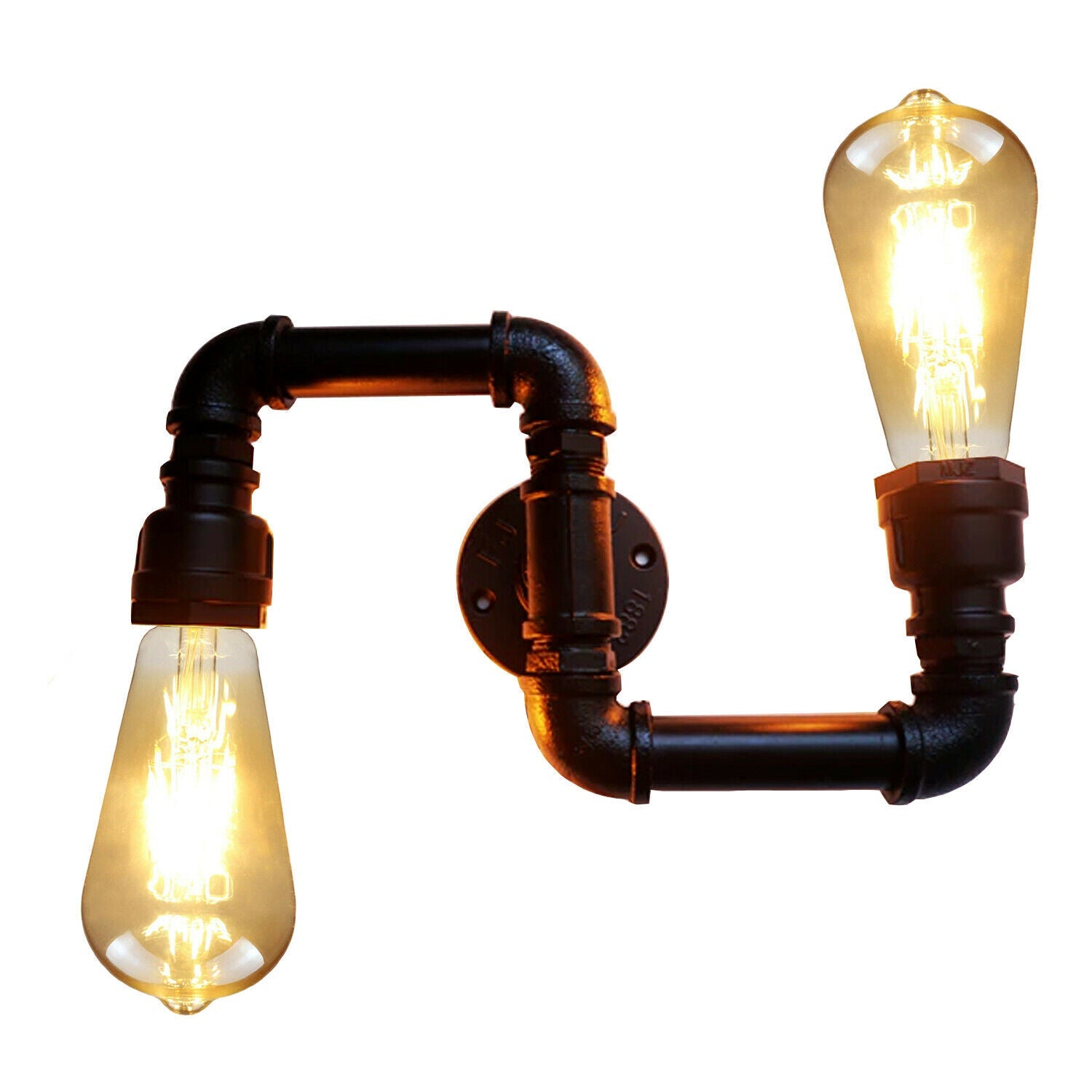 Wandleuchten Industrial Metal Water Pipe Wandleuchte LEDSone DE-13