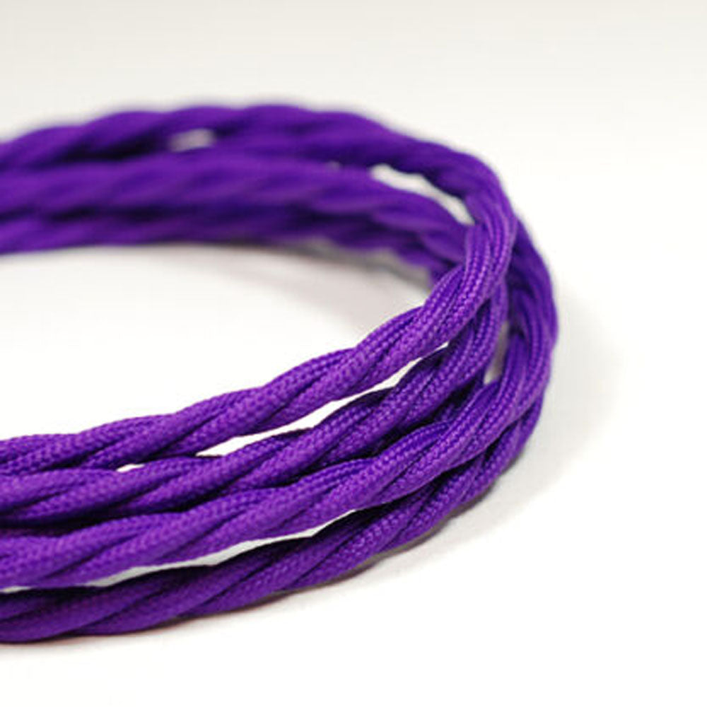 2-Adriges Gedrehtes Lila Stoff 0.75mm kabel