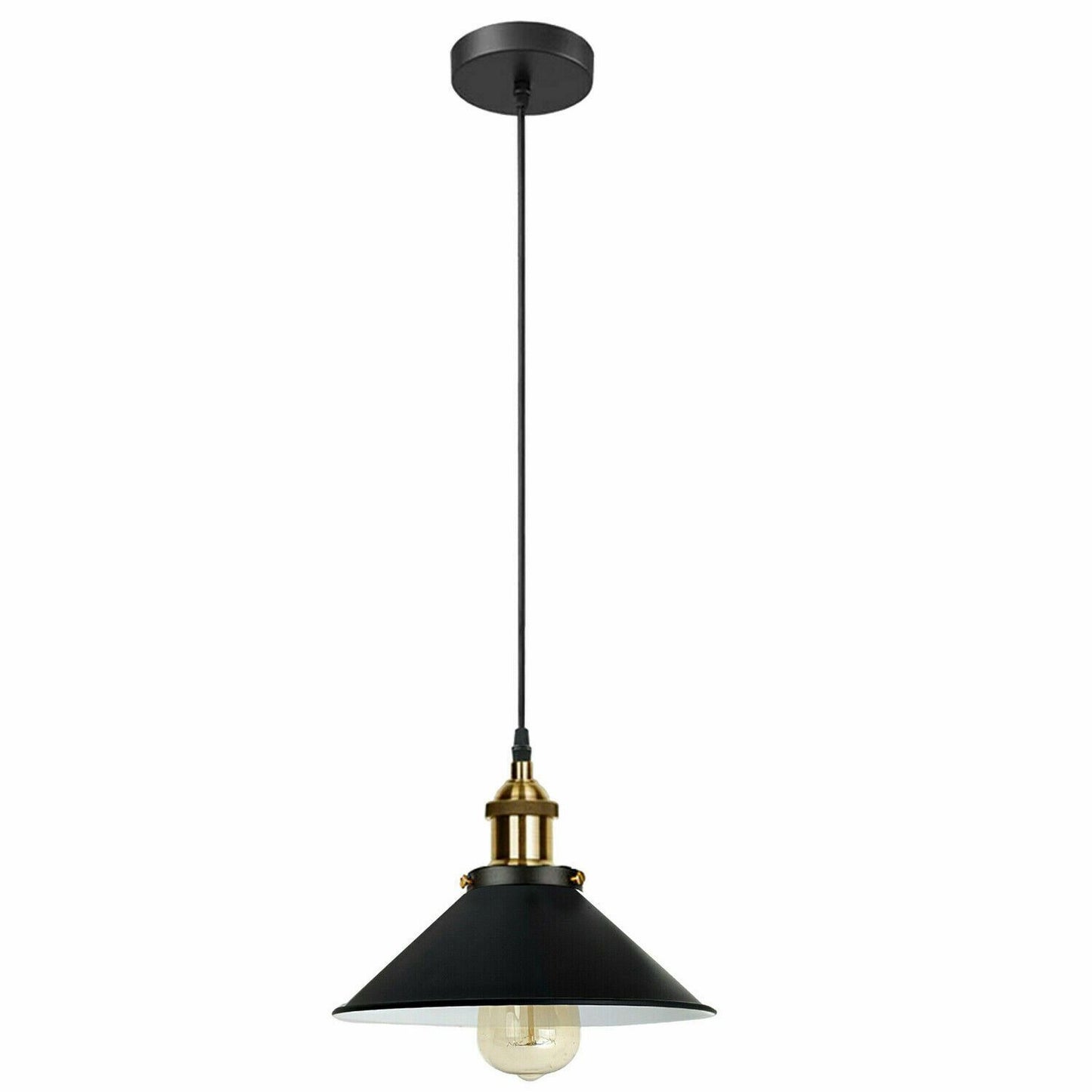 Vintage Industrieller Deckenpendelschirm aus Metall Moderne Hängelampe im Retro-Stil