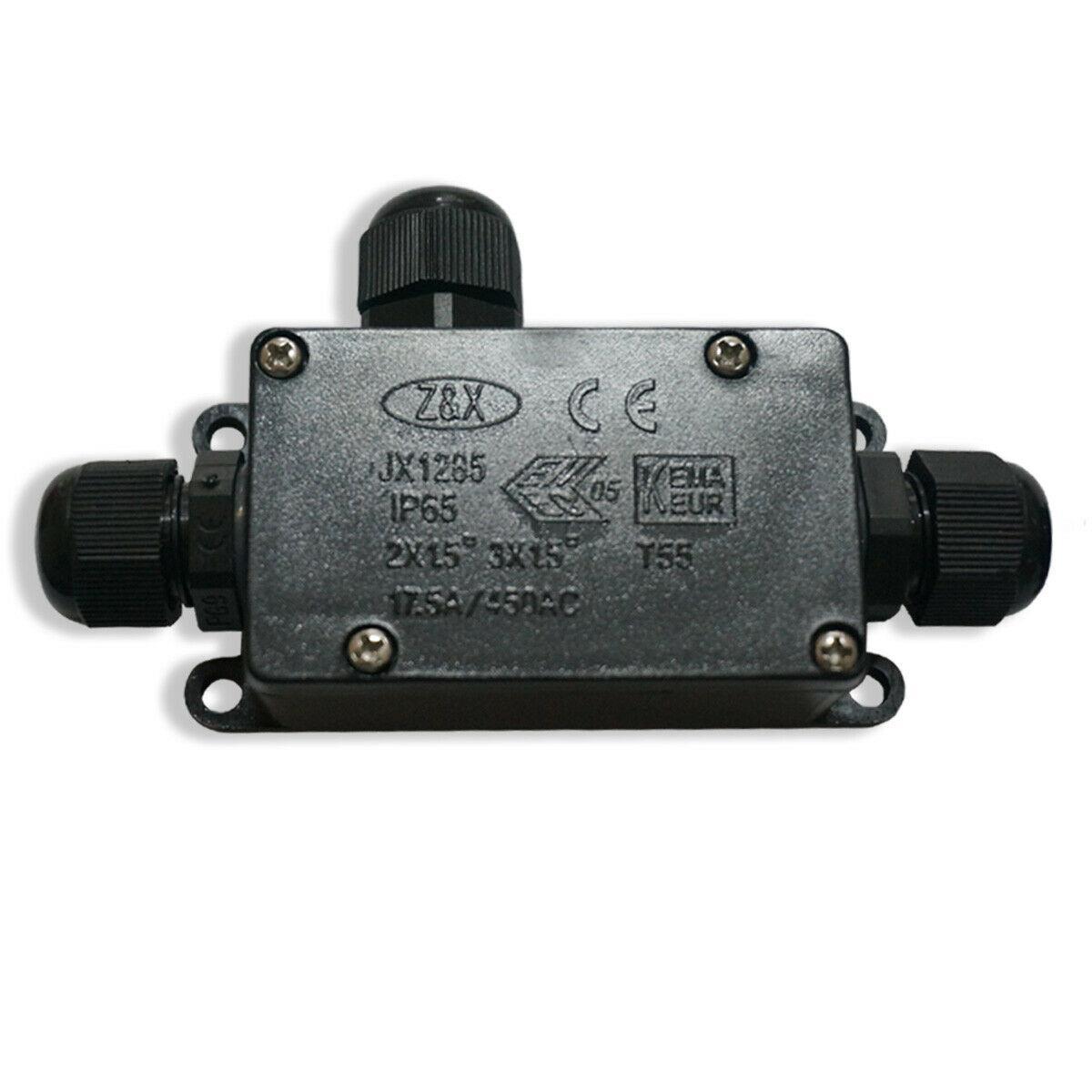 2/3-Wege IP65 wasserdichte Anschlussdose Erdkabel Leitungsschutzstecker