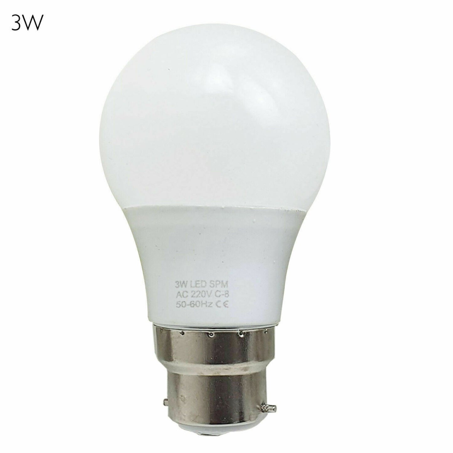 B22 3 W energiesparende warmweiße LED-Glühbirnen A60 B22 Einschraubbirnen, nicht dimmbar