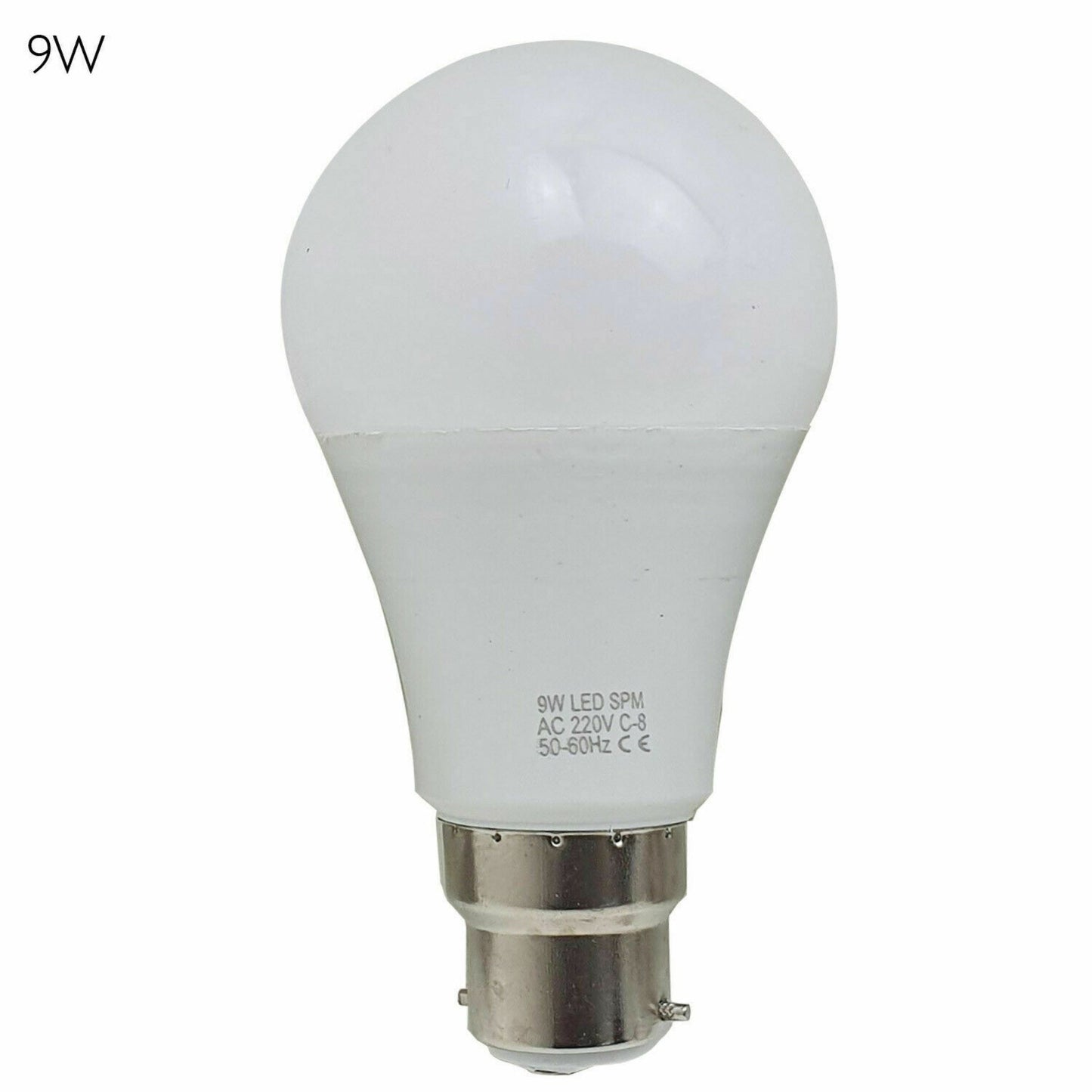 B22 9 W energiesparende warmweiße LED-Glühbirnen A60 B22 Schraubbirnen, nicht dimmbar