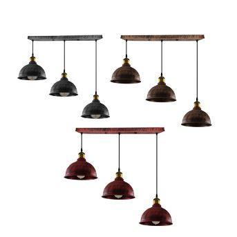 Vintage Industrieller gebürsteter Kupfer Indoor Hängende verstellbare Pendelleuchte Metall Becherkäfig Deckenleuchter für Bar, Keller, Schlafzimmer, Wintergarten