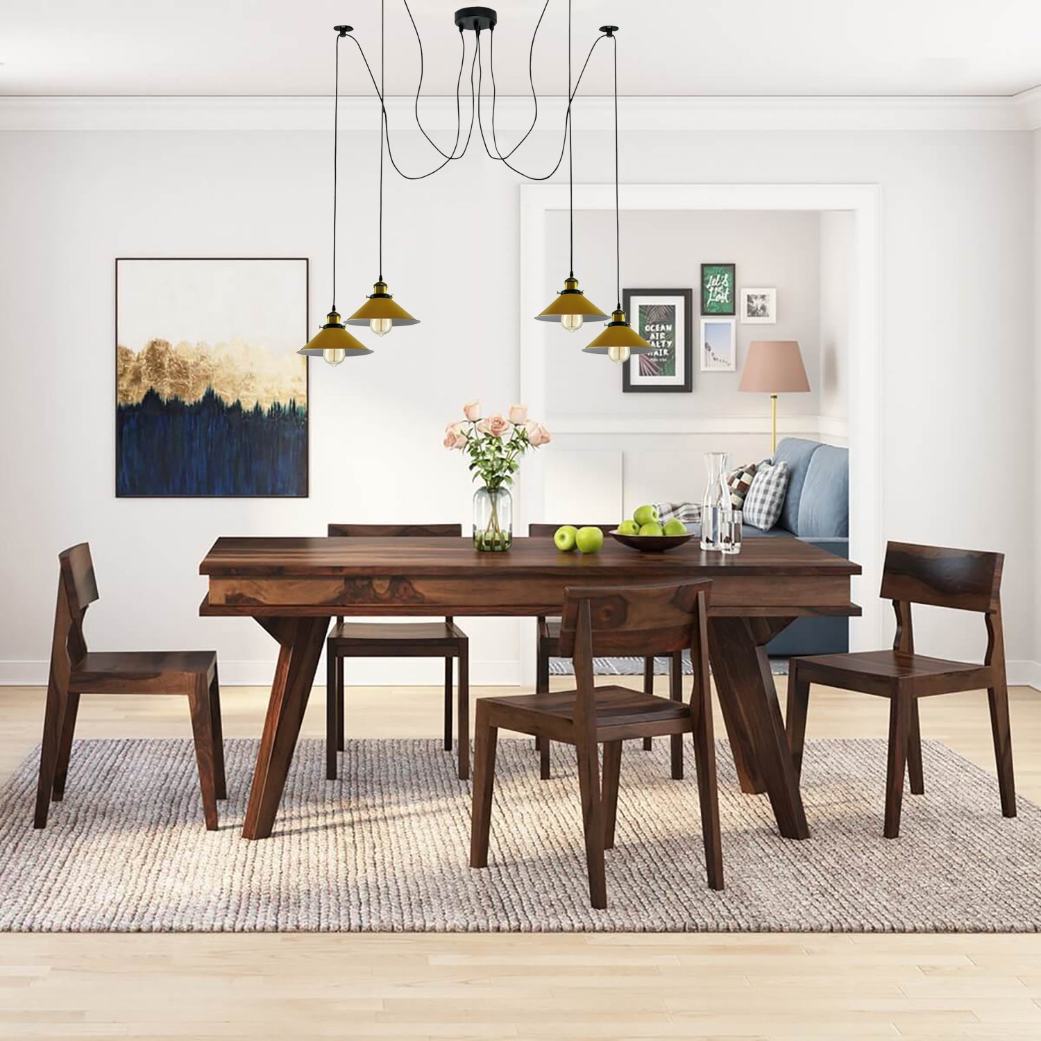 Spinnenlampe 4 flammig Kronleuchter Deckenleuchten