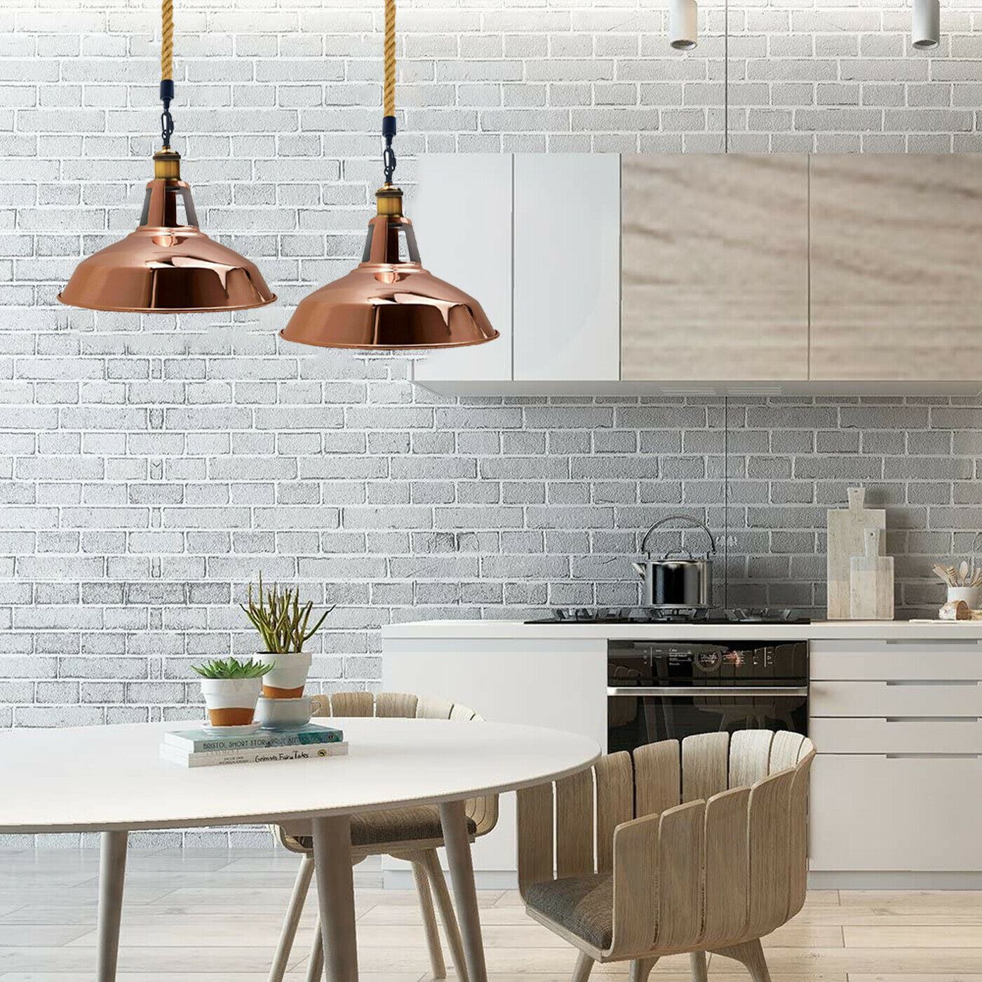 Industrieller moderner Retro-Vintage-Stil Deckenpendelleuchte Kronleuchter Lampenschirm
