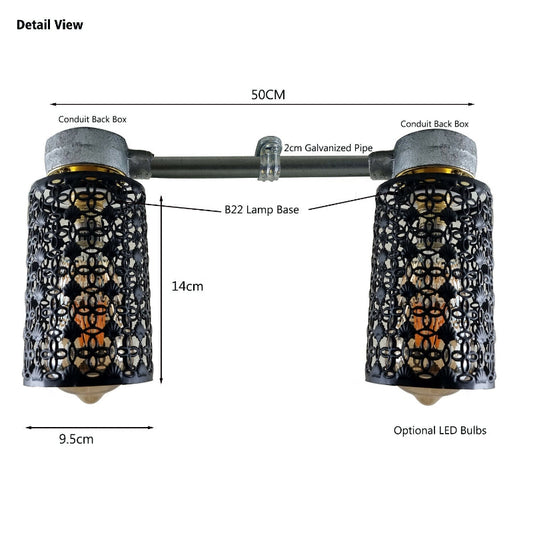 Verzinkte Deckenleuchte Mit B22 Fassung kaufen