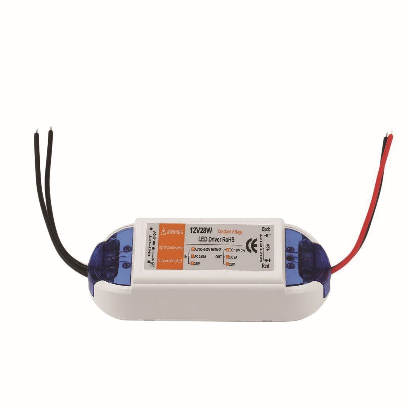 Neuer DC 12V LED Treiber Blau und Orange 18W / 28W / 48W / 72W / 100W Netzteil Treibertransformator