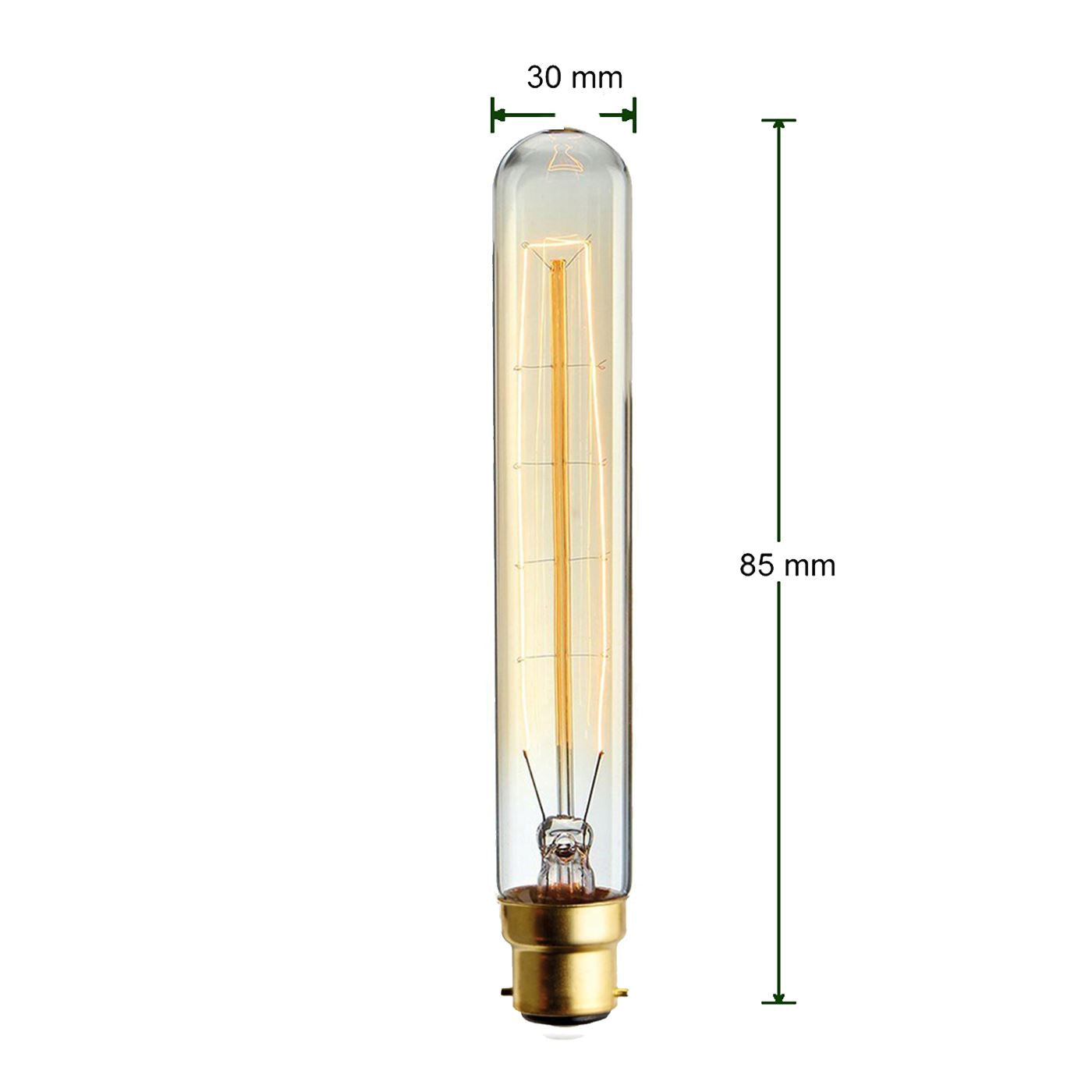 Vintage Filament Glühlampe Edison Tall Bulb Dimmbar B22 E27 Dekoratives Industrielicht ~