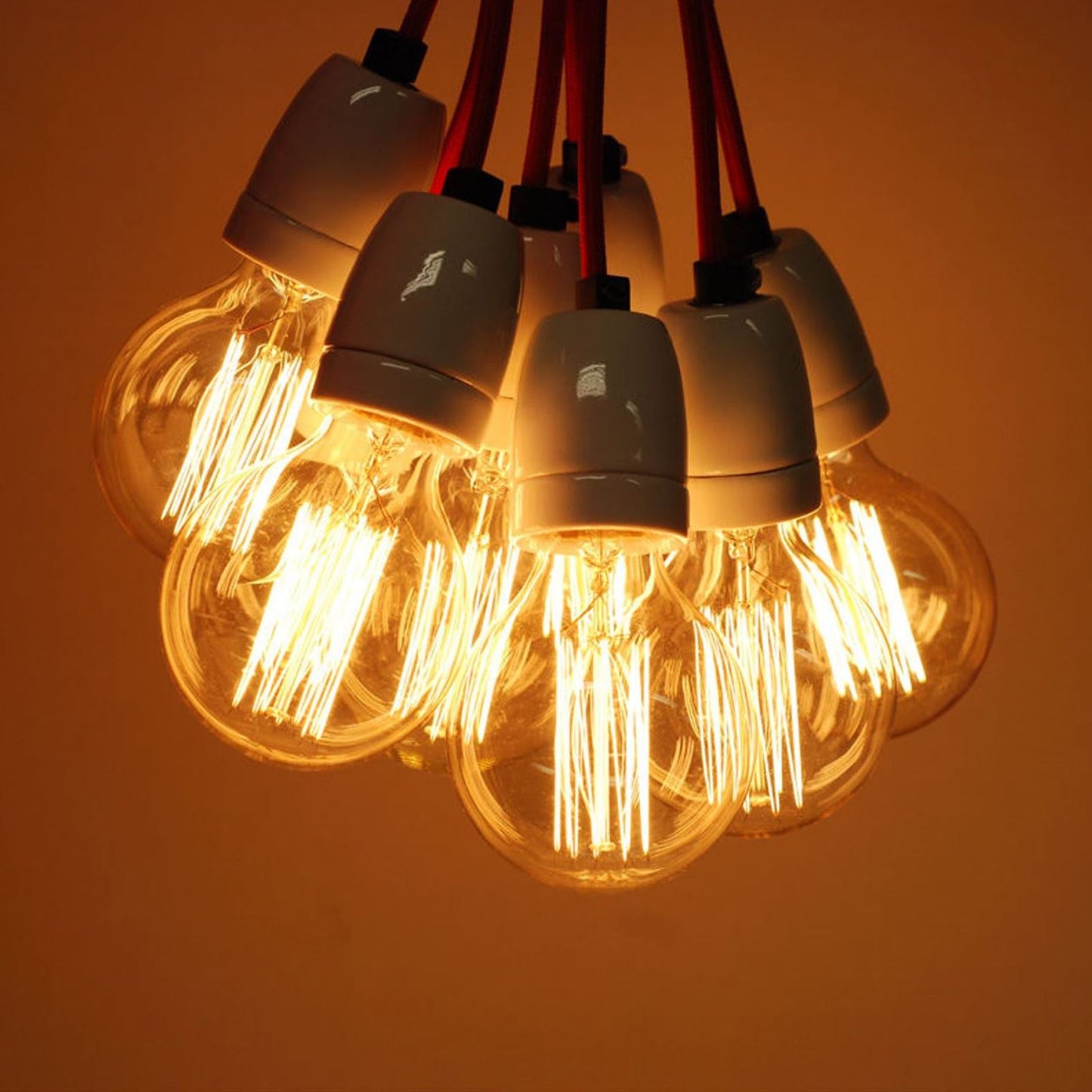 Vintage Industrial Filament Eichhörnchenkäfig Antik-Stil Edison GlühbirneS