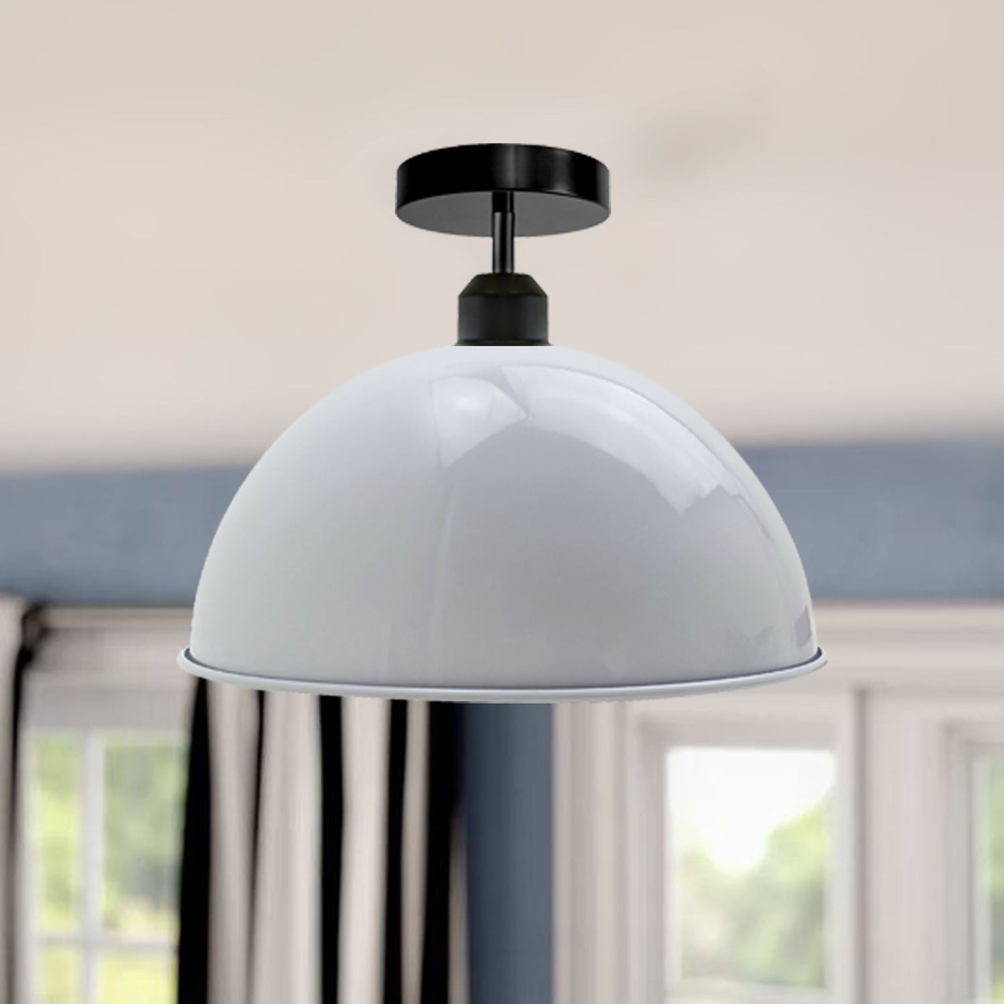 Industrieller Retro-Vintage-Stil Dome Shade Deckenleuchte
