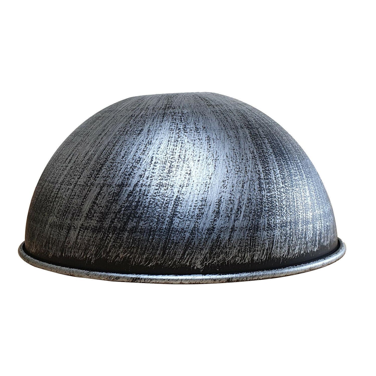 210 mm Dome Easy Fit Lichtschirme Moderne Deckenpendellampenschirme aus gebürstetem Silber