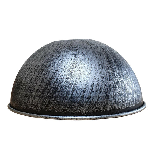 210 mm Dome Easy Fit Lichtschirme Moderne Deckenpendellampenschirme aus gebürstetem Silber