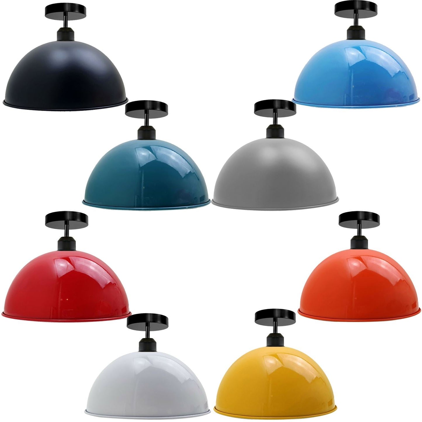 Industrieller Retro-Vintage-Stil Dome Shade Deckenleuchte